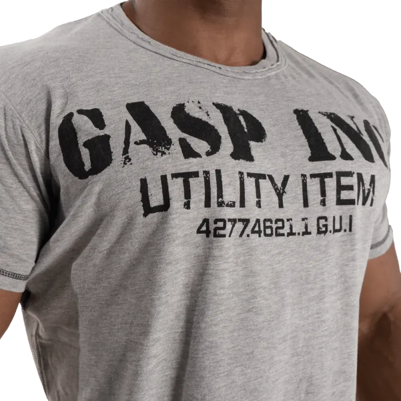 GASP Basic Utility Tee, grå t-skjorte