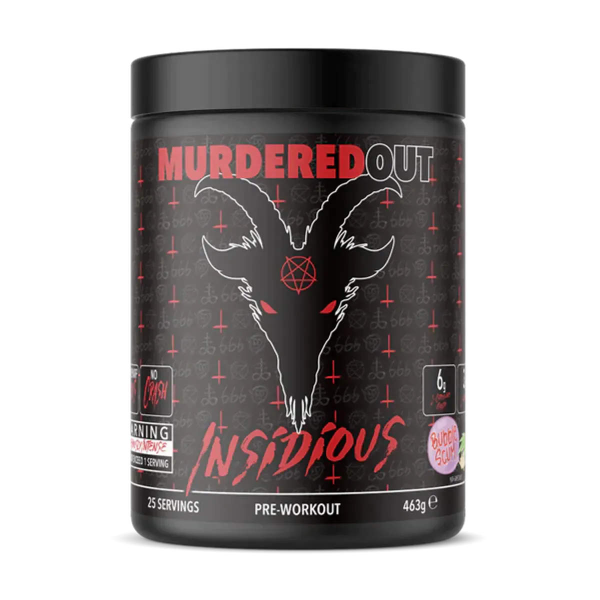 Murdered Out Pre Workout Insidious 463g - Scummy Bear Geschmack Für Maximale Trainingsleistung