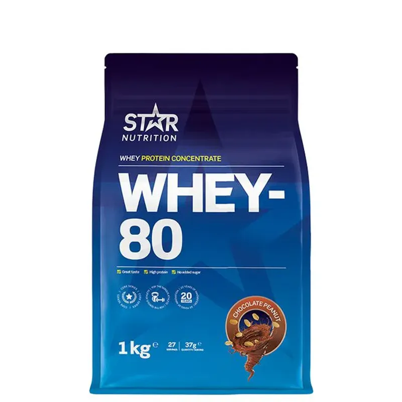 Star Nutrition Whey-80, 1 kg proteinpulver