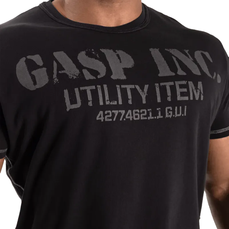 GASP Basic Utility Tee, svart t-skjorte