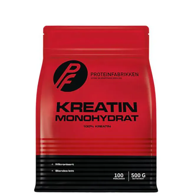 Hovedbilde 3 x Proteinfabrikken Kreatin Monohydrat, 500 g ...