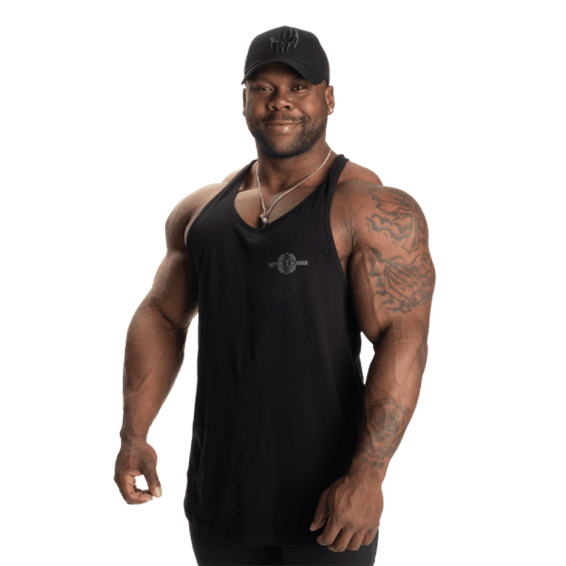 Better Bodies Essential T-back V2, svart singlet